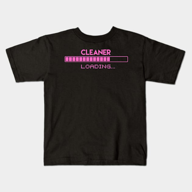 Cleaner Loading Kids T-Shirt by Grove Designs